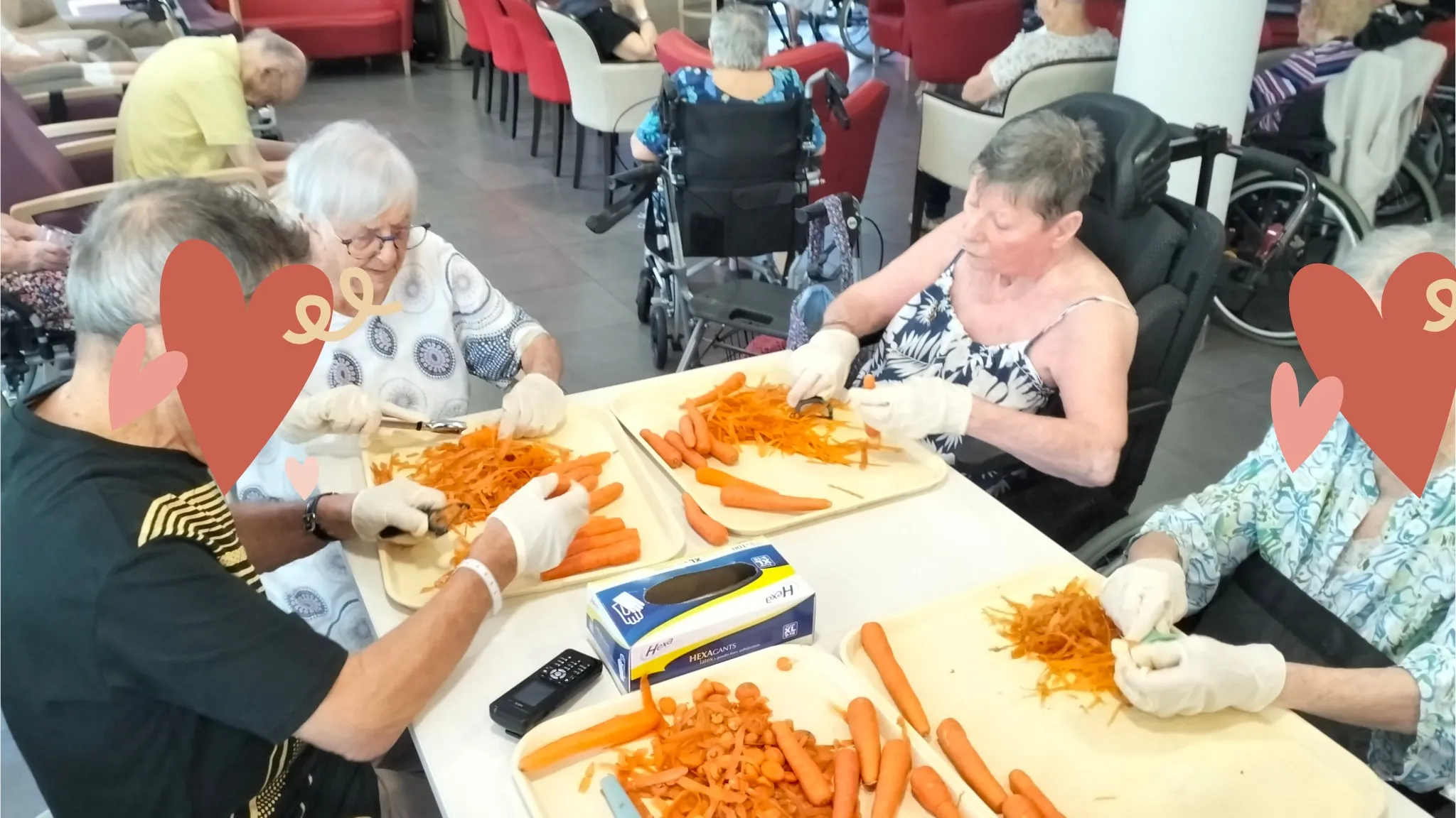 Activité en EHPAD et cuisine aux Jardins de Provence